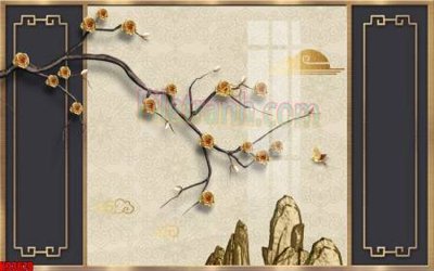 File ảnh File tranh gốc tổng hợp tranh nền tường đẹp K93679 (gốc) in PP, decal