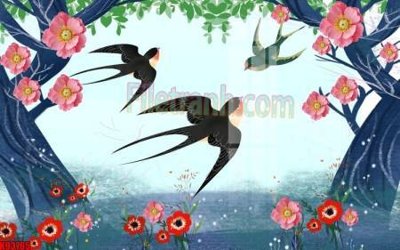 File gốc File tranh gốc tổng hợp tranh nền tường đẹp K93765 (cho in UV) siêu nét