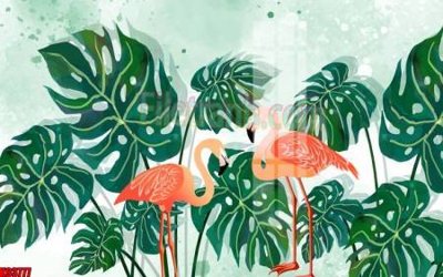 File gốc File tranh gốc tổng hợp tranh nền tường đẹp K93777 (in lụa) cao cấp