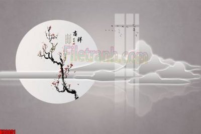 File ảnh File tranh gốc tổng hợp tranh nền tường đẹp K93891 (gốc) in biển hiệu