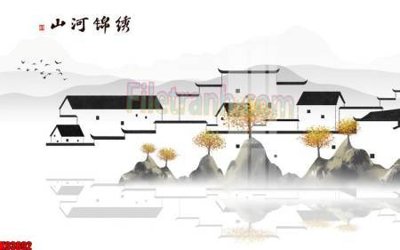 File gốc File tranh gốc tổng hợp tranh nền tường đẹp K93892 (in lụa) hoa văn cổ điển