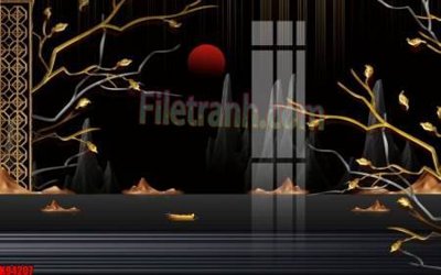 File gốc in ấn File tranh gốc tổng hợp tranh nền tường đẹp K94207 chất lượng vượt trội