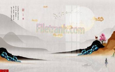 File gốc File tranh gốc tổng hợp tranh nền tường đẹp K94219 (ảnh chi tiết) để in ấn