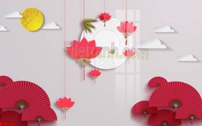 File gốc File tranh gốc tổng hợp tranh nền tường đẹp K94245 (in tráng gương) nghệ thuật