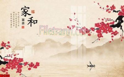 Tải về hình ảnh gốc File tranh gốc tổng hợp tranh nền tường đẹp K94250 sắc nét