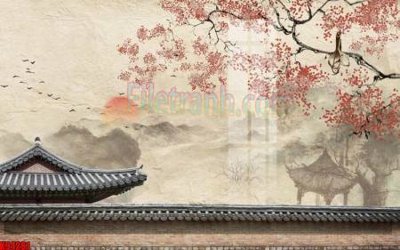 File gốc File tranh gốc tổng hợp tranh nền tường đẹp K94281 (bản quyền) cho in ấn