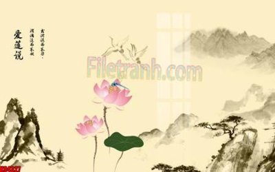 Download file gốc File tranh gốc tổng hợp tranh nền tường đẹp K94327 (in lụa) nghệ thuật