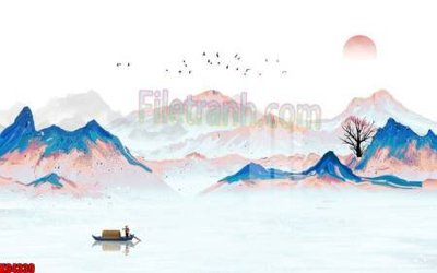 File gốc in ấn File tranh gốc tổng hợp tranh nền tường đẹp K94339 chuẩn màu CMYK