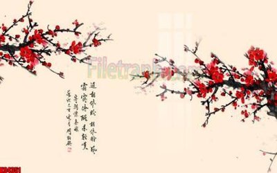 File gốc File tranh gốc tổng hợp tranh nền tường đẹp K94351 (in lụa) trang trí tường