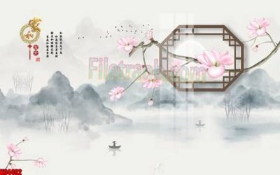 File tranh File tranh gốc tổng hợp tranh nền tường đẹp K94492 (gốc) in backlit film