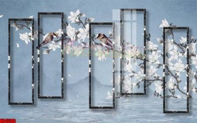 File in trần File tranh gốc tổng hợp tranh nền tường đẹp K94500 (bản gốc 3D) sống động