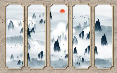 File PSD File tranh gốc tổng hợp tranh nền tường đẹp K95167 (gốc) tách lớp chi tiết