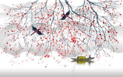 File in mica File tranh gốc tổng hợp tranh nền tường đẹp K95282 (bản gốc) làm vách ngăn