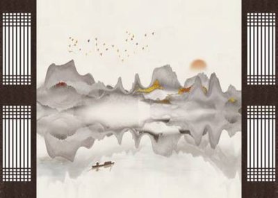 File gốc File tranh gốc tổng hợp tranh nền tường đẹp K95298 (AI/EPS) cho in ấn