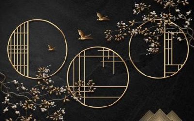 File PSD File tranh gốc tổng hợp tranh nền tường đẹp K95361 (gốc) nhiều lớp (multi-layer)