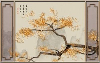 File gốc File tranh gốc tổng hợp tranh nền tường đẹp K95390 (in lụa) tranh thuận buồm