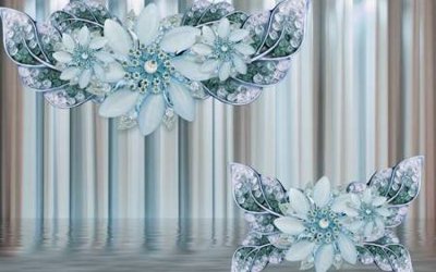 File gốc File tranh gốc tổng hợp tranh nền tường đẹp K95433 (in lụa) tranh mã đáo