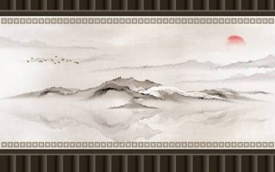 File gốc File tranh gốc tổng hợp tranh nền tường đẹp K95546 (in lụa) trang trí tường