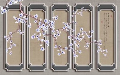 File PSD File tranh gốc tổng hợp tranh nền tường đẹp K95901 (gốc) cho in quảng cáo