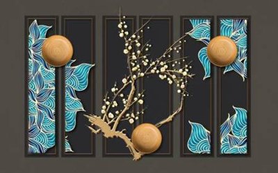 Tệp tin gốc File tranh gốc tổng hợp tranh nền tường đẹp K96009 (dùng cho in ấn) chuyên nghiệp