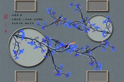 Download file gốc File tranh gốc tổng hợp tranh nền tường đẹp K96057 (in mica) 3D