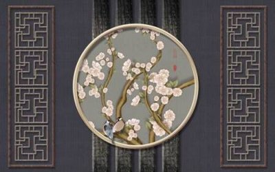 File gốc File tranh gốc tổng hợp tranh nền tường đẹp K96276 (in lụa) chi tiết cao