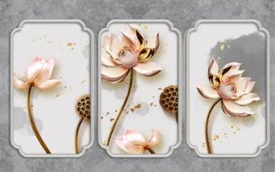 File tranh File tranh gốc tổng hợp tranh nền tường đẹp K96468 (bản gốc) in lụa 3D