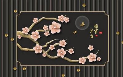 File tranh File tranh gốc tổng hợp tranh nền tường đẹp K96514 (bản gốc) in lụa dán tường