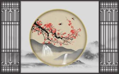 Ảnh gốc file in lụa File tranh gốc tổng hợp tranh nền tường đẹp K96534 chi tiết