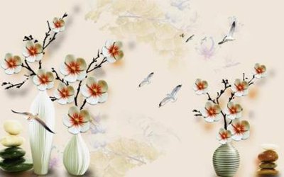 File gốc File tranh gốc tổng hợp tranh nền tường đẹp K96569 (in lụa) trang trí tường