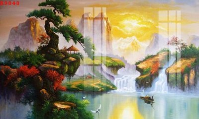 File tranh File gốc in tranh tổng hợp K9848 (bản gốc) trang trí văn phòng