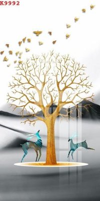 Tải file File gốc in tranh tổng hợp K9992 (gốc) chủ đề hoa sen