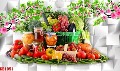 File tranh File in kính bếp KB1051 (ảnh gốc) sắc nét hoàn hảo