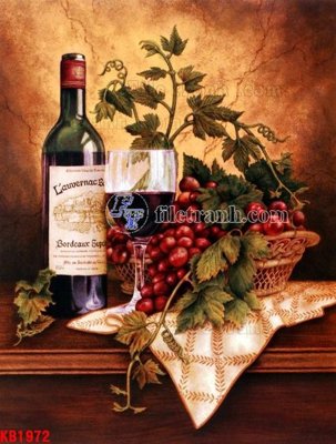 File tranh File in kính bếp KB1972 (bản gốc) in canvas