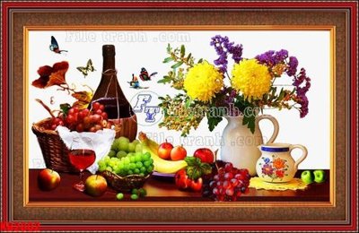 File tranh in trần 3D File in kính bếp KB2002 (ảnh gốc)