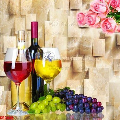 Ảnh gốc File in kính bếp KB2445 (độ nét cao) in tráng gương