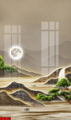 Tải file File tranh in décor tranh treo tường tổng hợp KD10146 (gốc) chủ đề phong thủy