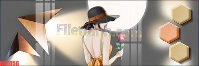 File tranh File gốc in tranh nền tường tổng hợp KD1056 (bản gốc) in lụa 5D