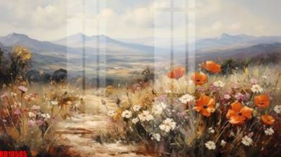 File gốc File tranh in décor tranh treo tường tổng hợp KD10585 (in lụa) tranh mã đáo