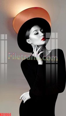 File in mica File gốc in tranh nền tường tổng hợp KD1064 (bản gốc) làm vách ngăn