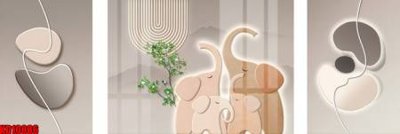 File gốc File tranh in décor tranh treo tường tổng hợp KD10886 (cho in 3D) độc đáo