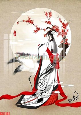 File in trần File gốc in tranh nền tường tổng hợp KD1141 (bản gốc) 5D