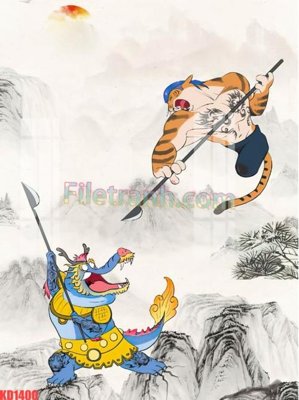 File tranh gốc File gốc in tranh nền tường tổng hợp KD1400 (bản quyền) file PSD