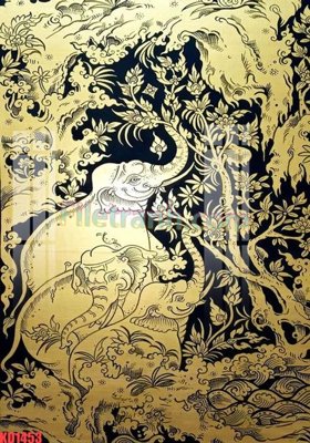 File tranh File gốc in tranh nền tường tổng hợp KD1453 (bản gốc) in lụa 3D