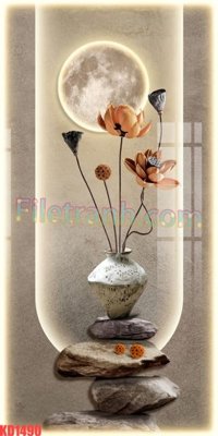Chi tiết file tranh tráng gương File gốc in tranh nền tường tổng hợp KD1490 (ảnh gốc)