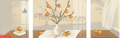 Download file gốc File gốc in tranh nền tường tổng hợp KD1848 (in lụa) tranh 3D