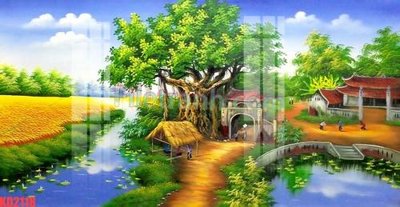 Ảnh gốc File gốc in tranh nền tường tổng hợp KD2118 (độ nét cao) in mica