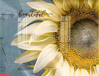 File in trần File gốc in tranh nền tường tổng hợp KD2302 (file gốc) hoa văn 3D