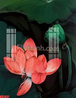 File gốc File gốc in tranh nền tường tổng hợp KD2437 (in lụa) họa tiết 3D