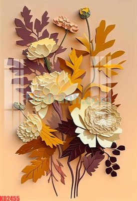 File gốc File gốc in tranh nền tường tổng hợp KD2455 (in lụa) tranh mã đáo